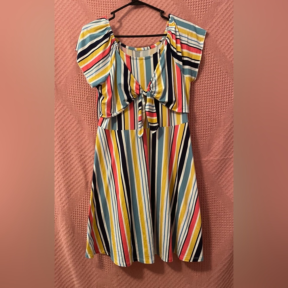 Colorful Striped Dress